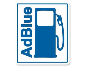 Наклейка обозначение AdBlue каталитическая жидкость