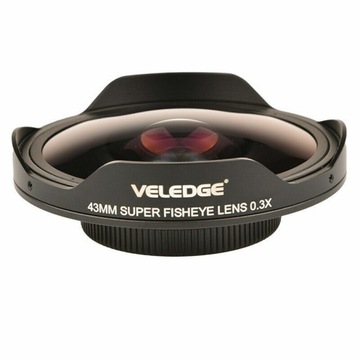 37 мм 0.3 X Fisheye ширококутний об'єктив відеокамери