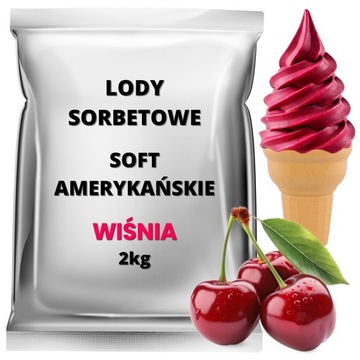Американське морозиво Soft Cherry 2kg Sorbet Blend Powder