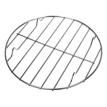 2x варильна решітка, кругла варильна панель з нержавіючої сталі