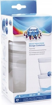 Canpol контейнеры для хранения и замораживания пищевых продуктов 4 шт BPA бесплатно