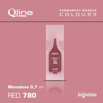 RED 780-красный пигмент QLINE PRO для перманентного макияжа губ MONODOSA