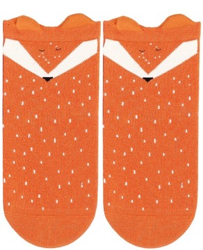 Шкарпетки з вушками бавовна воля ~ лисичка ~ 21-23