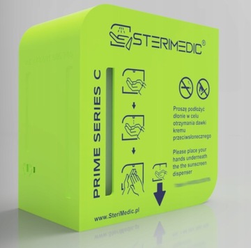 КОРМУШКА ДЛЯ СОЛНЦЕЗАЩИТНОГО КРЕМА STERIMEDIC PRIME SERIES C НЕОНОВЫЙ ЗЕЛЕНЫЙ