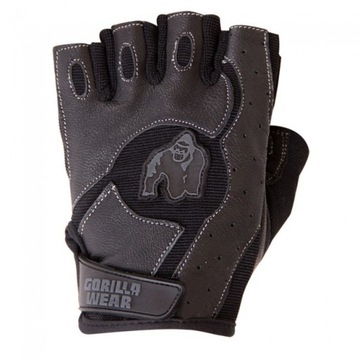 Мужские кожаные тренировочные перчатки для спортивных залов Gorilla Wear Mitchell