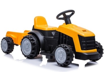 Трактор с прицепом на батарейках TR1908T желтый
