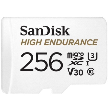 High Endurance microSDXC 256GB V30 з адаптером (відеореєстратори і моніторинг)