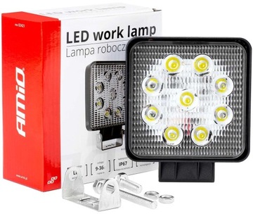 Галогенная рабочая лампа прожектор 9X LED 9-36V 110mm