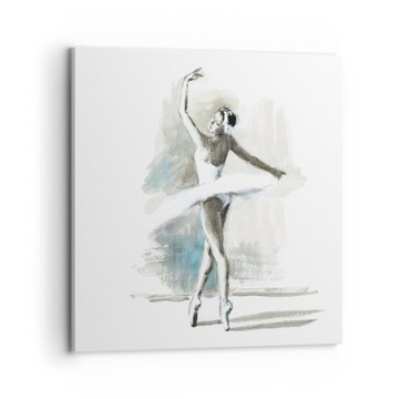 Картина на холсте балерина танец AC70x70-4953