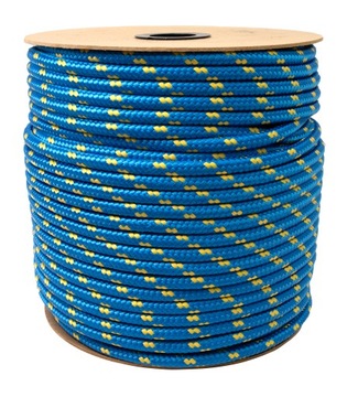 Веревка полипропиленовая парусная плетеная прочная 12 мм 20 м
