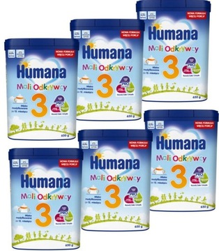Humana 3 Молоко следующий набор 6 x 650G