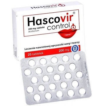 Таблетки Hasco - препарат Hascovir Control 25 шт.