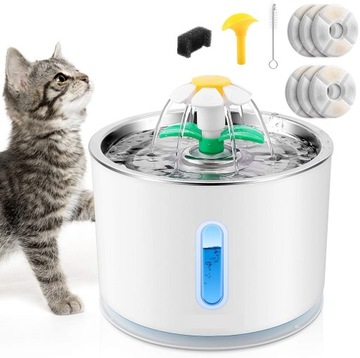 Автоматическая кошка собака фонтан поилка + 6X фильтр