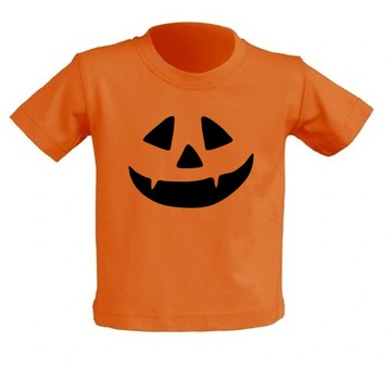 Оранжевая детская футболка с принтом тыквы праздник тыквы Хэллоуин 9-11 лет