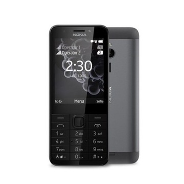 Телефон Nokia 230 DS черно-графитовый