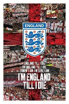 Плакат I'M England till die F. A England 61x91, 5 см