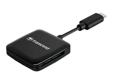 TRANSCEND RDC3 Cardreader SD / microSD USB-C 3.2 gen1 Black