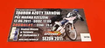 квиток Спідвей Союз Тарнув-сталь Жешув 12.06.2011