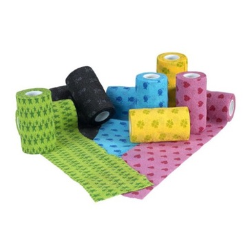 Клейка пов'язка KRUUSE, fun Flex 5cm x 4.5 m Dog Band 1 рулон