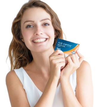 AIR OPTIX NIGHT & DAY AQUA 6ШТ КОНТАКТНІ ЛІНЗИ BC8. 4 Потужність-2,75