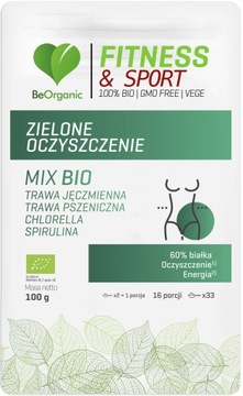 BEORGANIC зелений Очищуючий мікс біо 100 г