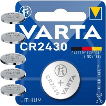 5x кнопочная литиевая батарея LITHUM CR2430 3V