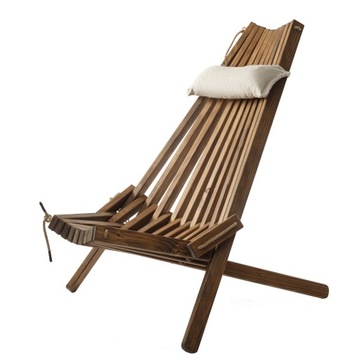 Садовый шезлонг деревянный складной удобный стул для террасы сад