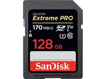 Карта пам'яті SanDisk Extreme PRO 128GB V30 U3