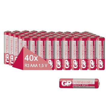 40x сильна батарея GP AAA R3 палички набір 1,5 V батареї