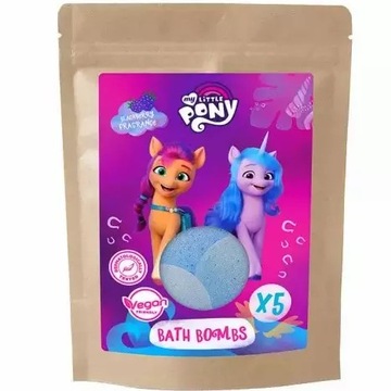My Little Pony Pony ігристі кульки для дитячої ванни 5x50 г