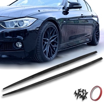 Накладки на пороги BMW F30 F31 Black Piano накладки на пороги