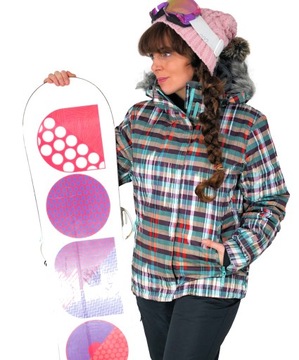 Лыжная / сноубордическая куртка с мембраной на талии последние части R. XS