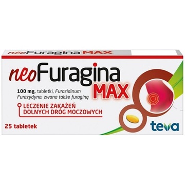 Teva neoFuragina Max furagina 100 мг 25 таблеток