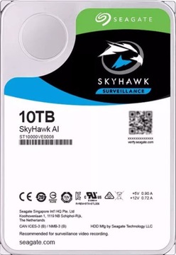 Жорсткий диск Seagate ST10000VE0008 SkyHawk AI 10TB SATA 3,5 " Server Helium