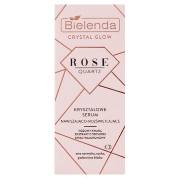 Bielenda Crystal Glow Rose Quartz Crystal сыворотка увлажняющая-осветляет