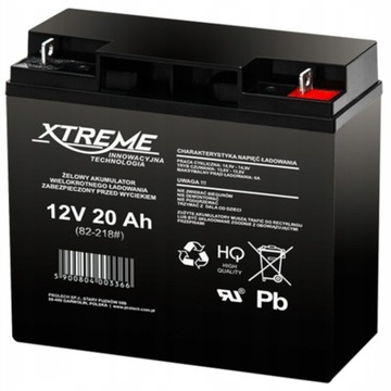 Акумуляторна батарея Xtreme Gel 12V 20Ah
