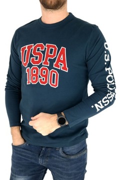 U. S POLO ASSN. longsleeve чоловіча футболка темно-синій XXL