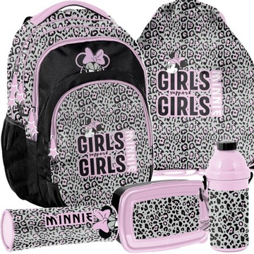 Набор 5в1 школьный рюкзак для девочек с Минни Маус