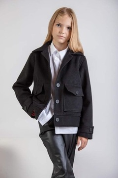 Пальто куртка Viwa короткий чорний хіт 152
