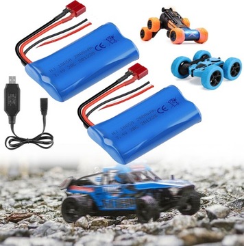 2X7. 4V 2000MAH ЛИТИЙ-ИОННЫЙ АККУМУЛЯТОР С ЗАРЯДНЫМ УСТРОЙСТВОМ ДЛЯ RC АВТОМОБИЛЕЙ
