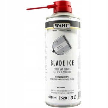 Wahl BLADE Ice Spray для дезінфекції та змащення бритв 4в1-400мл -