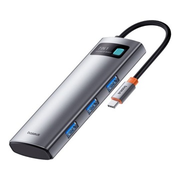 BASEUS USB-C концентратор PD 3x USB HDMI SD ридер док-станция адаптер