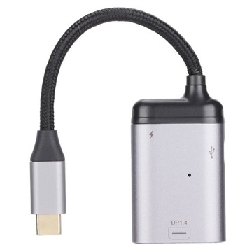 Адаптер Type C Для Mini DisplayPort з живленням і даними Type C