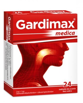 GARDIMAX MEDICA біль у горлі 24 табл.