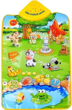 Образовательный музыкальный коврик Веселая ферма для детей