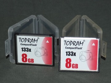 Карта памяти CompactFlash Card TOPRAM 133X 8GB.