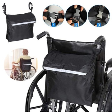 WHEELCHAIR BACKPACK BAG, ВЕЛИКА ЄМНІСТЬ З ВІДБИВНОЮ СМУГОЮ