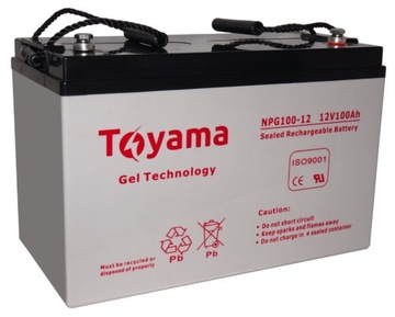 Акумуляторна батарея GEL Toyama NPG 100 12V 100Ah