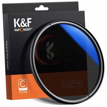 K & F поляризационный фильтр 82 мм CPL HD MC slim C