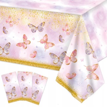 2pcs Весенняя бабочка одноразовая скатерть
